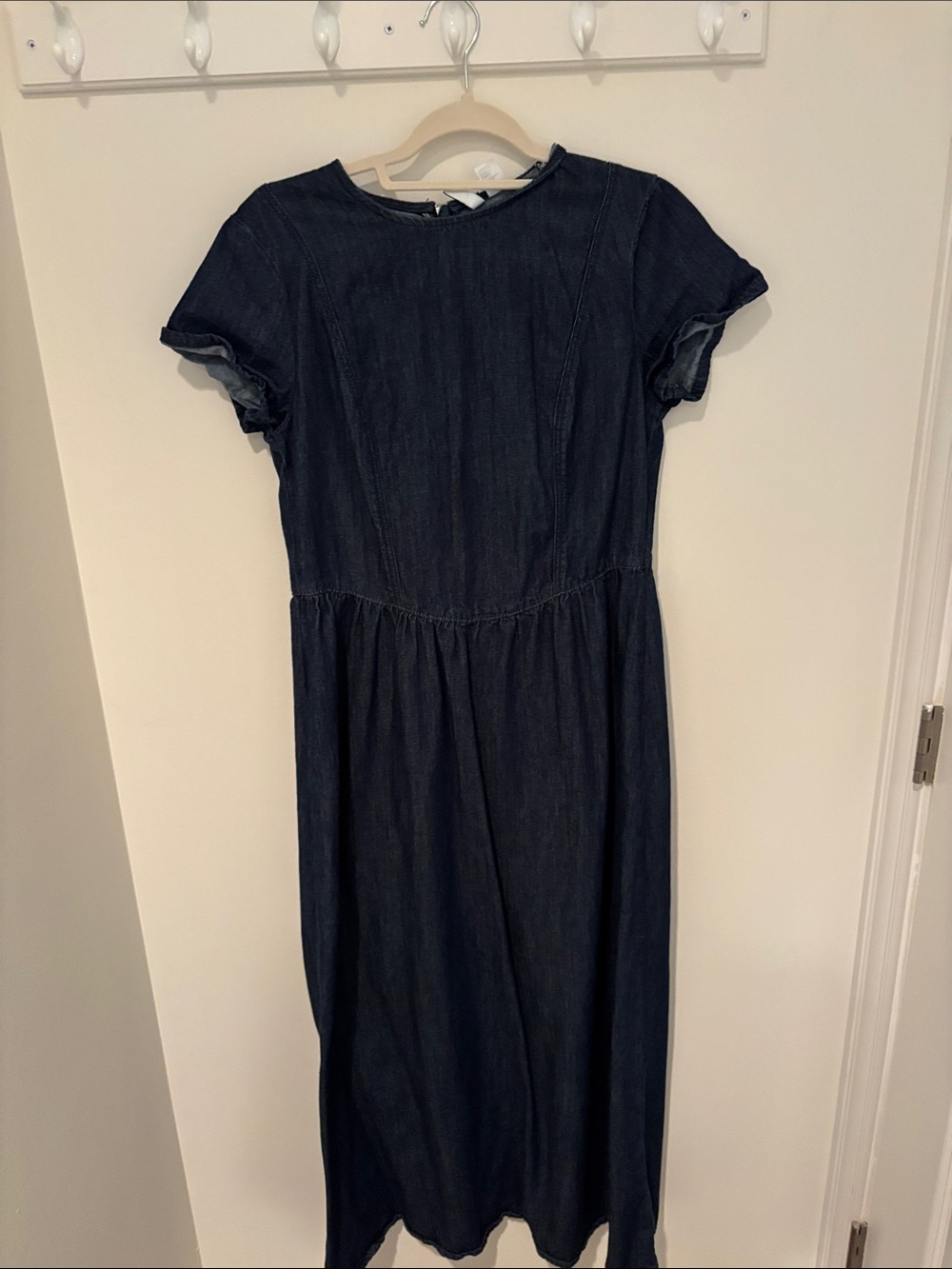 H&M Dark Blue Denim Maxi Dress